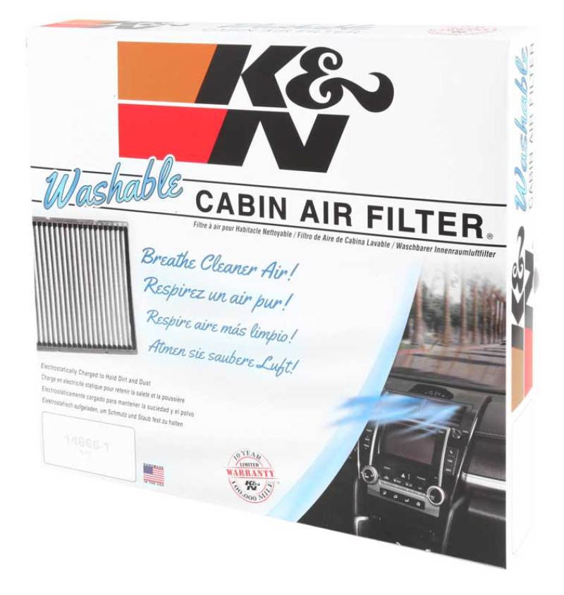 Acura TL Cabin Air Filter (2) - K&N Engineering - Washable/Reusable - `99-`03